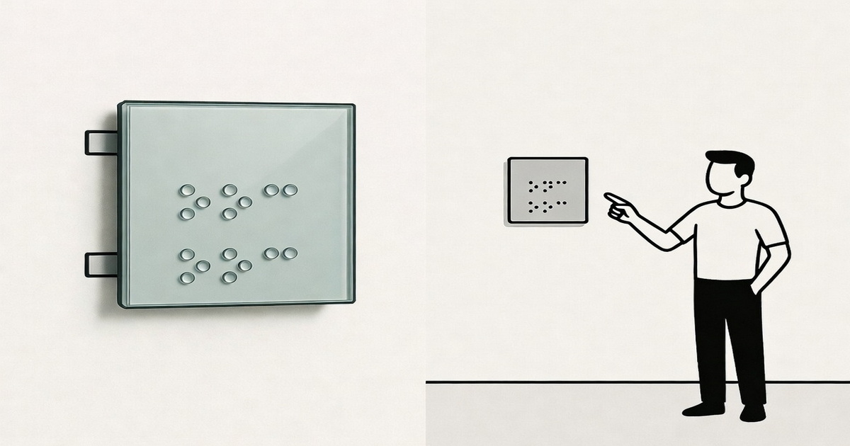 Braille on Glass vs. Braille on Opaque Backings: Legibility Issues